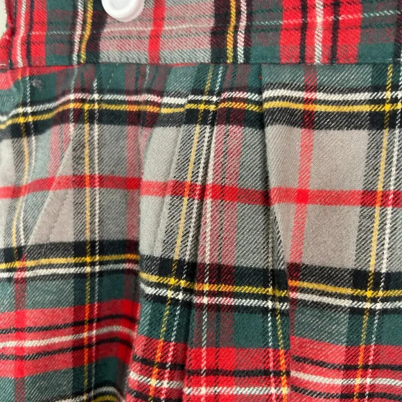 Orvis women's plaid flannel pleated midi skirt size 8P - Picture 3 of 12